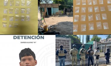Un detenido, en cateo en Tlaltizapán: hallan droga
