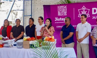 Entregó DIF Jiutepec más de  100 canastas alimentarias