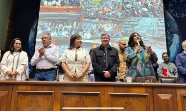 Se reúnen diputados Ramírez Cuéllar y Meggie Salgado