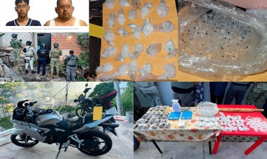 Cayeron dos en cateo a domicilio  donde vendían cristal y marihuana