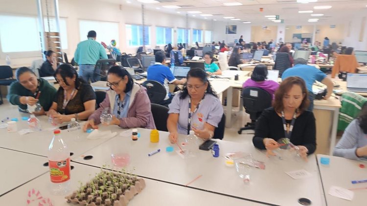 Personal de Inegi tuvo taller sobre  evitar los plásticos de un solo uso