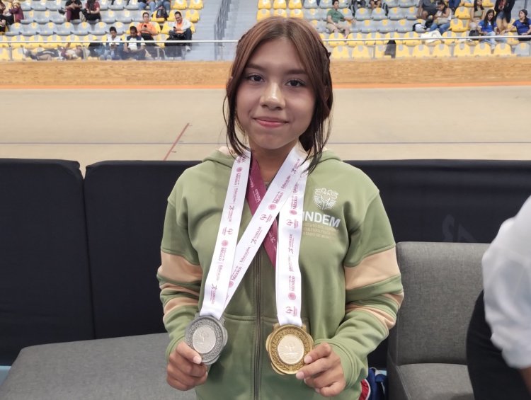 Oro y plata para la pesista morelense  Milka, en la olimpiada nacional 2025