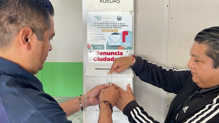 Instalan buzones de denuncia en Emiliano Zapata