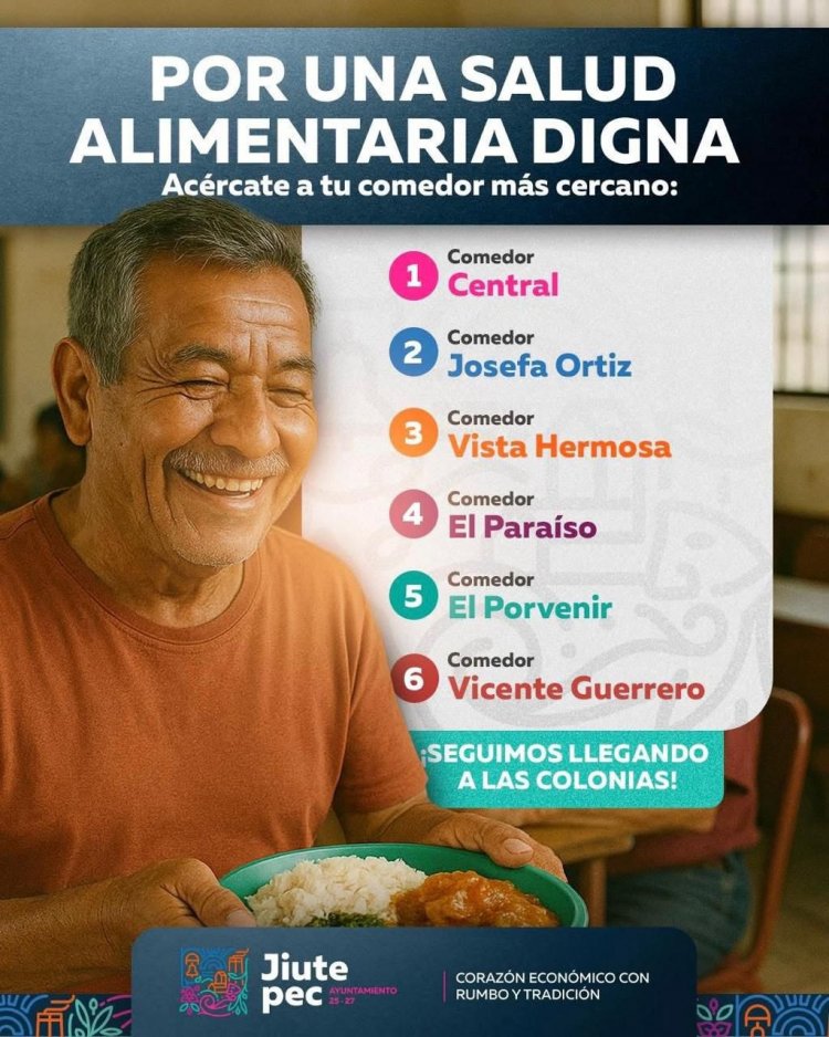 Los comedores comunitarios en  Jiutepec, al servicio de la gente