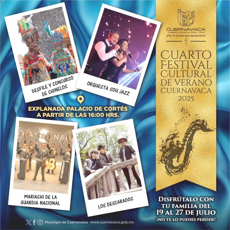 Cuernavaca invita a a todos avivir  el verano con arte música y tradición