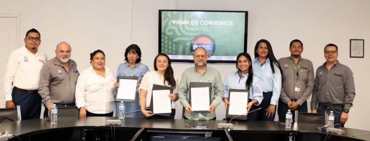 Firmó convenio Instituto  de Crédito con escuelas