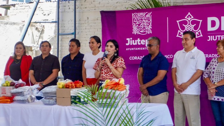 Entregó DIF Jiutepec más de  100 canastas alimentarias