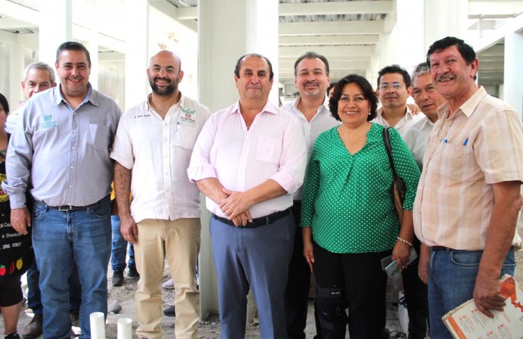 Continúa reconstrucción  en el mercado de Cuautla