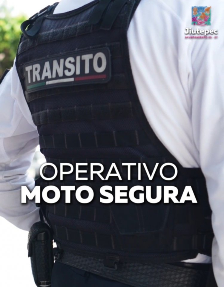 Operativo “Moto Segura” ofrece  resultados positivos en Jiutepec