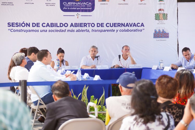 Cabildos abiertos acercan soluciones  en favor de habitantes de Cuernavaca