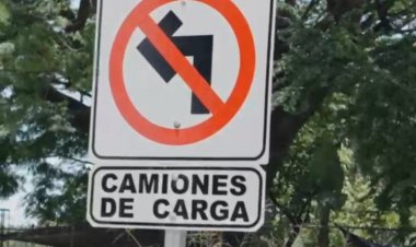 Restringen paso de camiones en  zona de la mina de Tezontepec