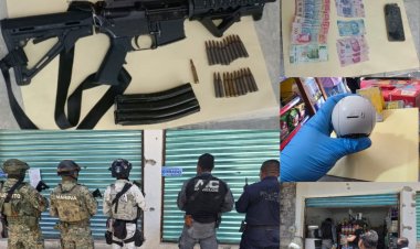 Investigando homicidio, dan con un domicilio y aseguran arma y cartuchos