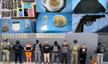 Atraparon a 4 en cateo a casa donde vendían drogas