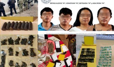 Golpe a presuntos narcotraficantes  durante un cateo en Puente de Ixtla
