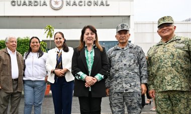 La gobernadora atestiguó toma de  posesión del nuevo titular de la GN