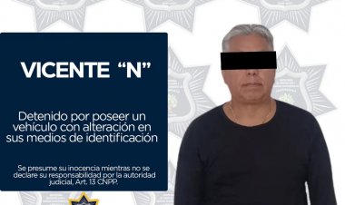 Sexagenario, detenido con lujosa  Xtrail con su numeración alterada