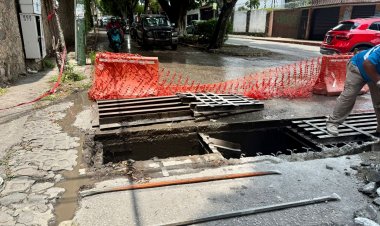 En la Av. Gustavo Díaz O. se sustituyó rejilla pluvial