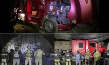 En cateo en Huitzilac, encontraron un tractocamión con números alterados