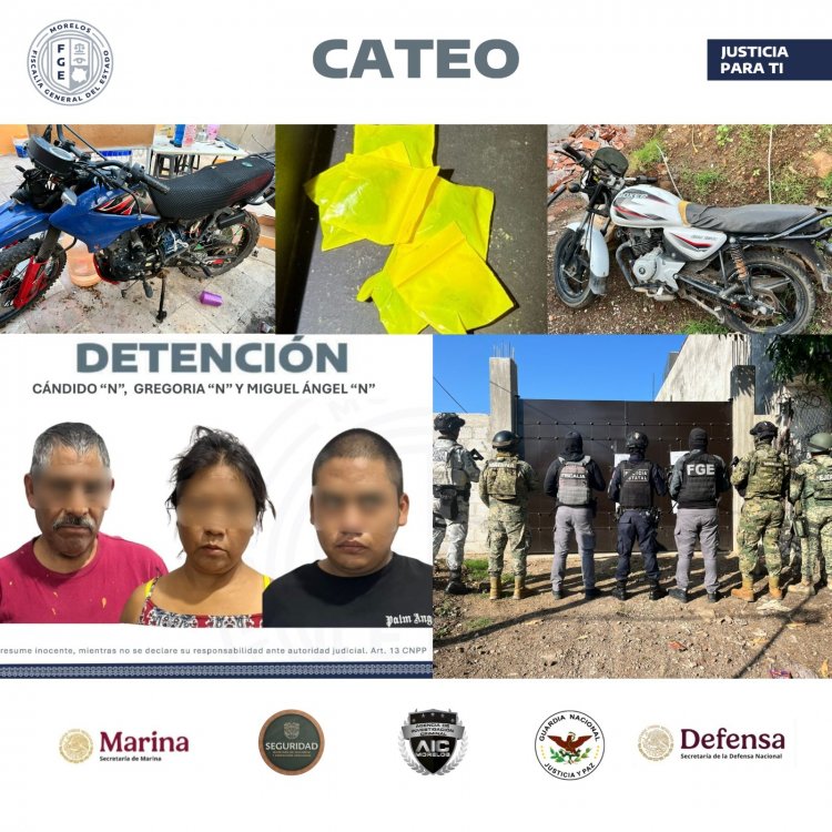 Catean casa en Cuautla donde, al parecer, se expendían drogas