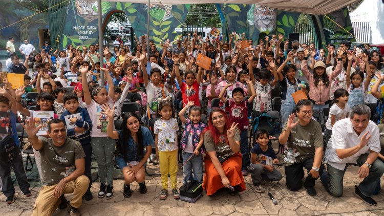 Finalizó curso de verano científico  para niños en parque Chapultepec