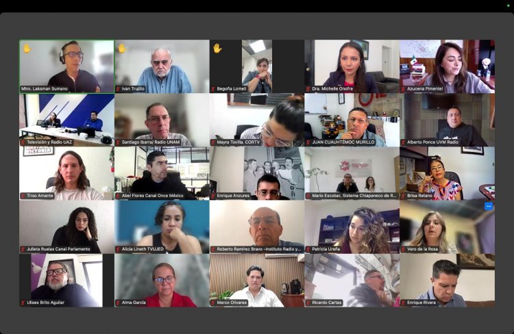 Integra Radio UAEM mesa directiva de la RED México