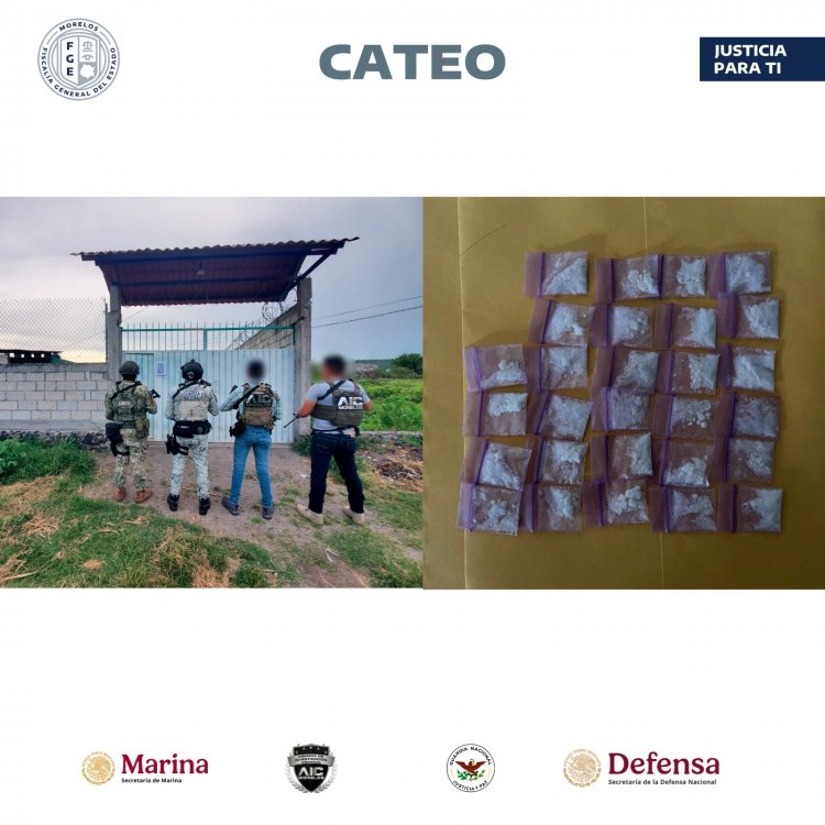 En cateo, hallan droga e, igualmente, en carretera