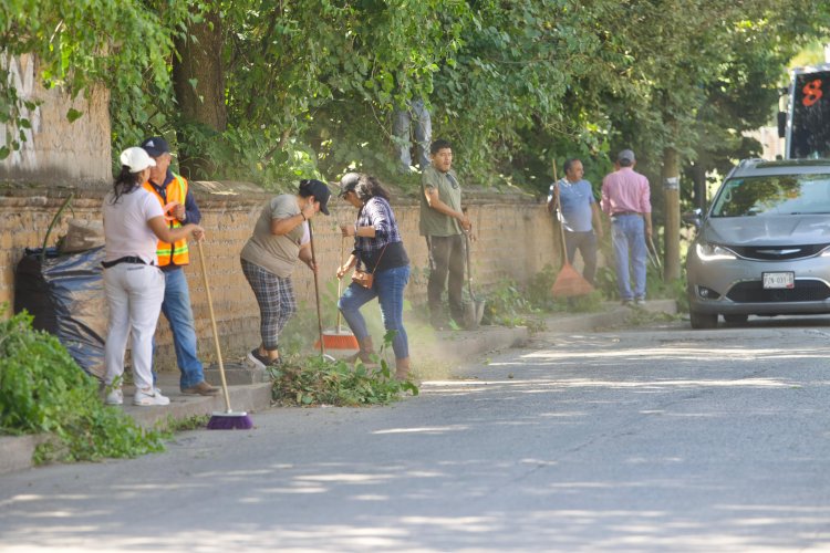 Trabaja Jiutepec por espacios  públicos más limpios y dignos