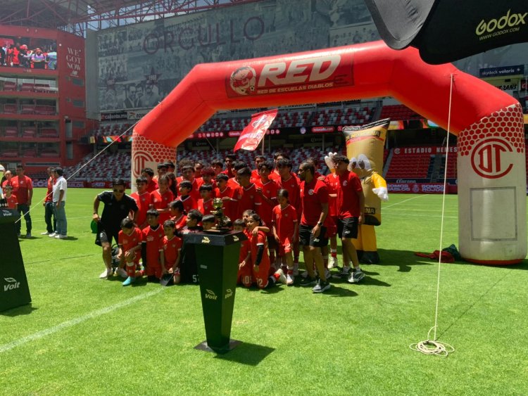 Academia filial Red Diablos Morelos destaca  en el torneo Inter Redes del Club Toluca F.C.