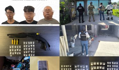 Tres detenidos durante un cateo en  supuesta casa de venta de drogas
