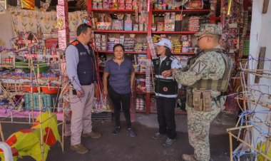 Supervisaron venta de pirotecnia en Xoxocotla