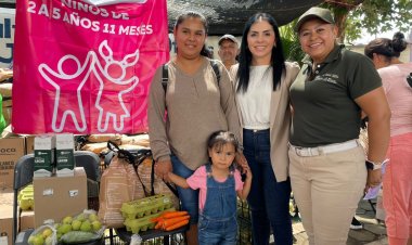 Hubo entrega de canastas alimentarias en Jiutepec