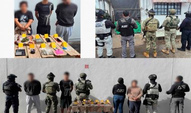 Atraparon a 4 en cateo  por drogas en Cocoyoc