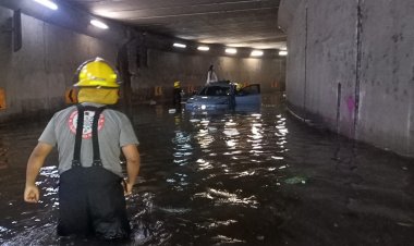 Derrumbe de rocas, alcantarillas botadas, inundaciones y más deja lluvia en la capital