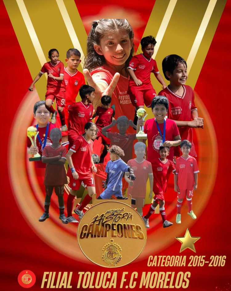 Filial Toluca F.C. Morelos, campeona de la Liga Élite
