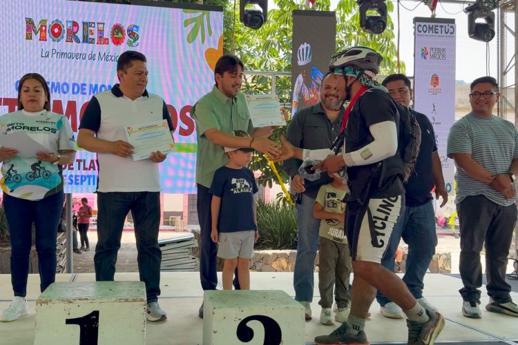 Más de mil ciclistas nacionales  en el Reto Morelos en Tlayacapan