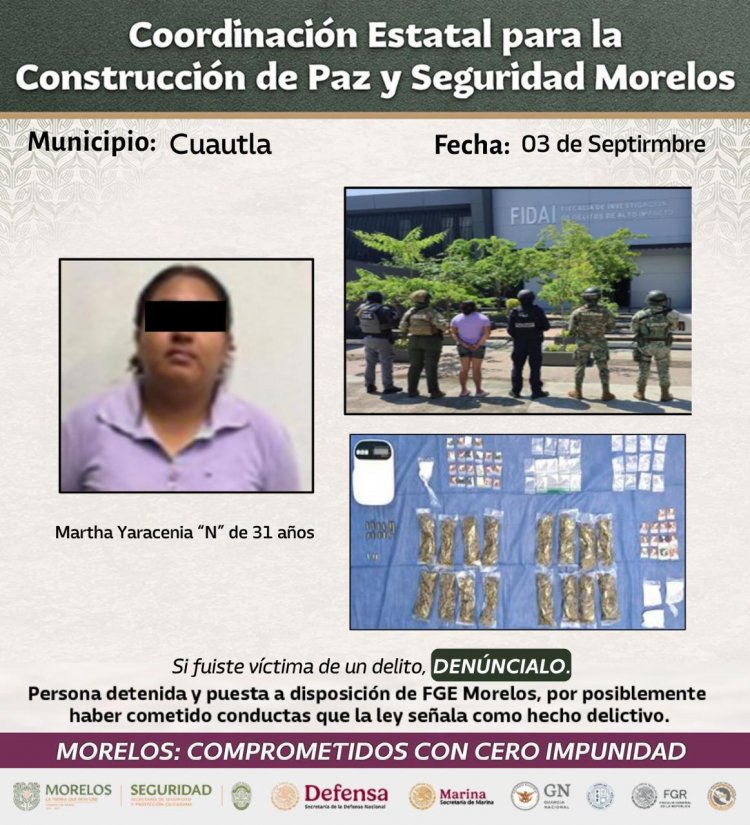 Golpes al. crimen en Cuautla; capturas y arcos de seguridad