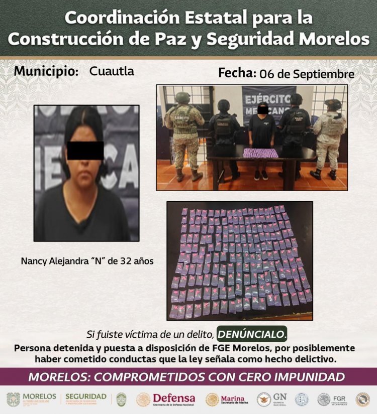 Golpes al. crimen en Cuautla; capturas y arcos de seguridad