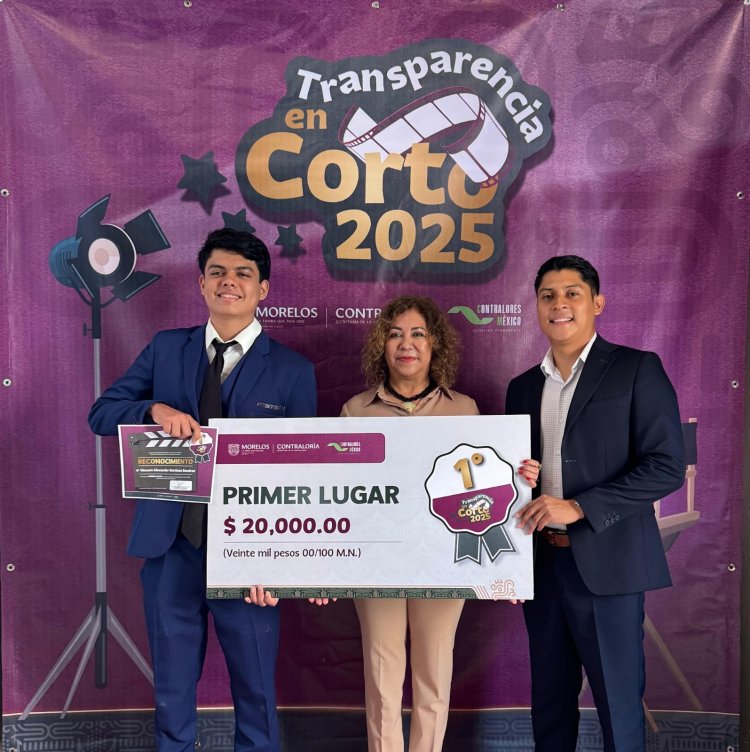 Reconocimientos en concurso  "Transparencia en Corto - 2025"