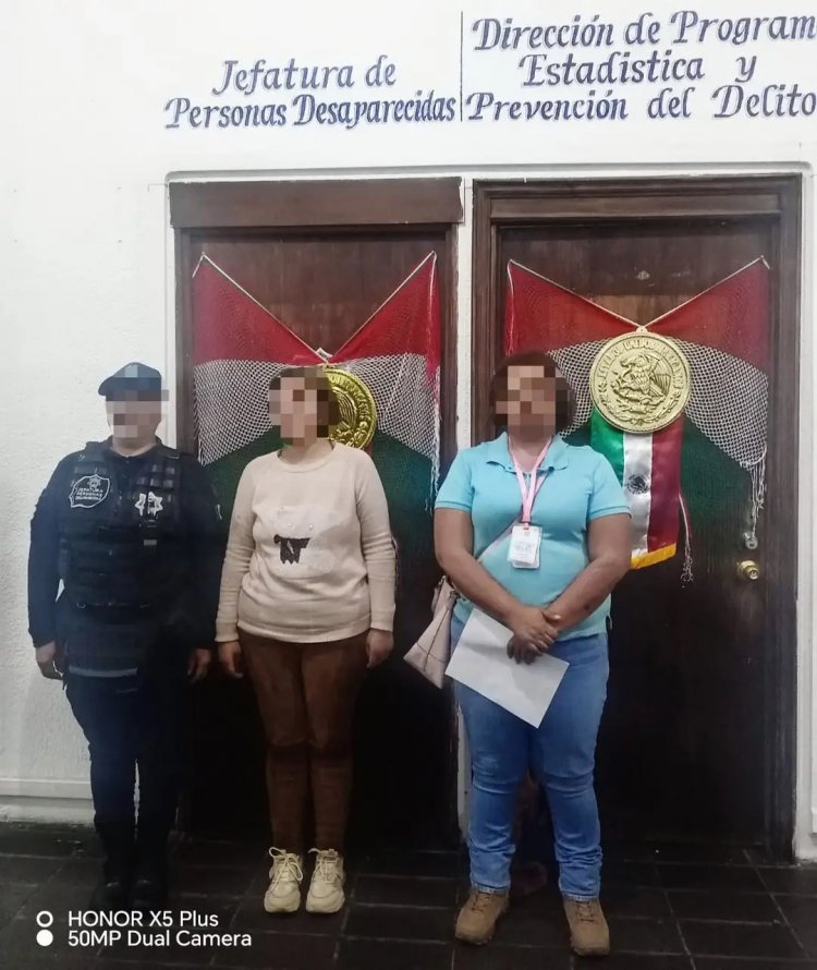 Una mujer reportada desaparecida en Jantetelco es hallada en Cuernavaca