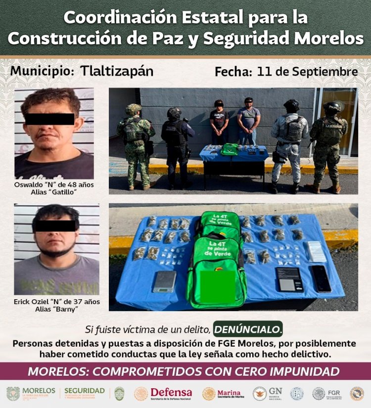 36 peligrosos generadores de  violencia quedaron capturados