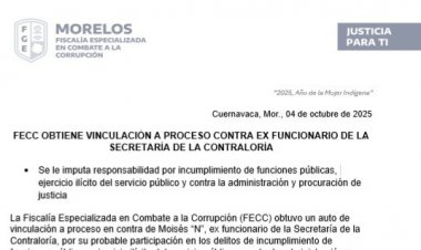 Logran juicio contra exfuncionario  de Graco de la Contraloría estatal