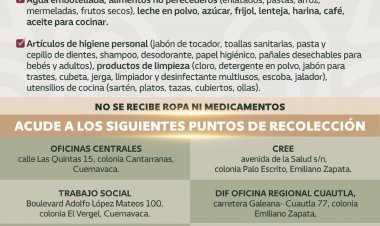 Ya se reciben víveres y artículos de  higiene para damnificados del país