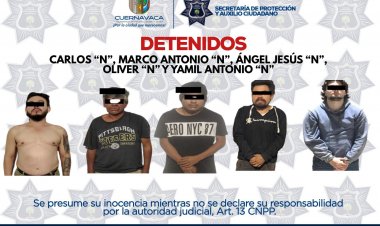 Llevan 64 detenidos en octubre en Cuernavaca