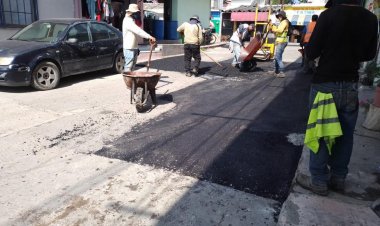 Programa "Jiutepec sin baches" no se detiene