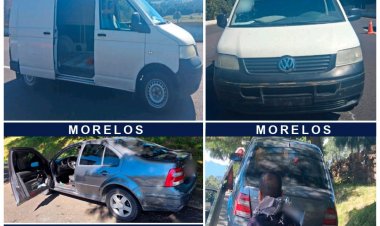 Operativo interestatal entre Morelos y CDMX logra el aseguramiento de vehículos involucrados en robo de carga
