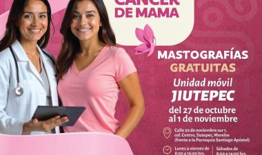 Continúa el refuerzo en Morelos de acciones contra cáncer de mama
