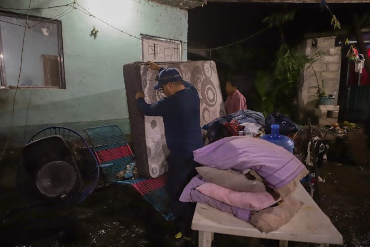 Desbordamiento en Ixtlilco el Chico, en  Tepalcingo, generó grave daño a casas