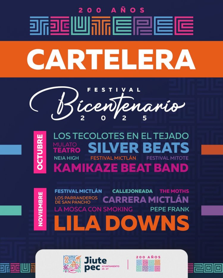 Invitan a disfrutar Festival Bicentenario Jiutepec 2025