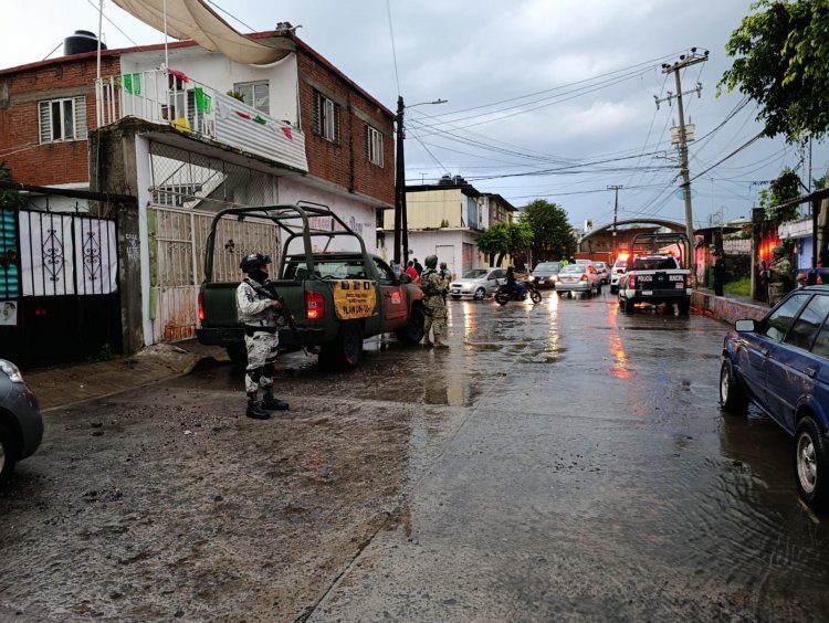 Volvió a golpear fuertemente  la lluvia a los cuernavaquenses