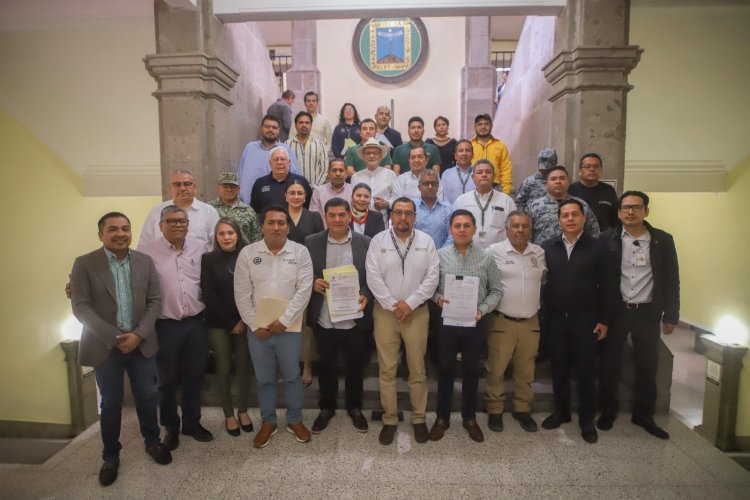 Plan de trabajo del estado y los  municipios golpeados por lluvia
